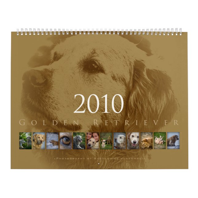 Golden retriever - calendario de pared 2010 (Tapa)