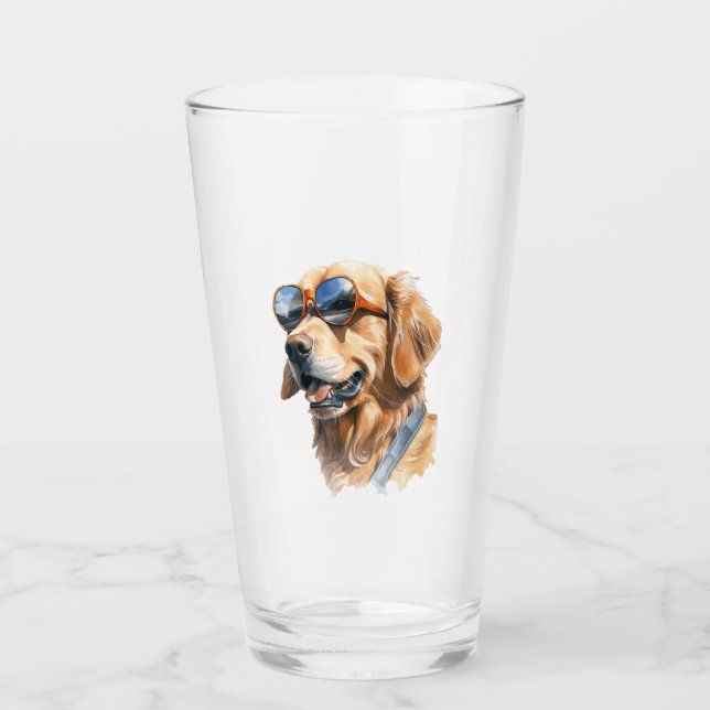 Golden Retriever con gafas de sol (Anverso)