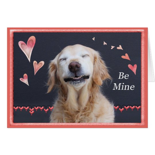 Golden retriever de la tarjeta del día de San