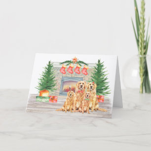 Golden Retriever Dog Lover Feliz Navidad