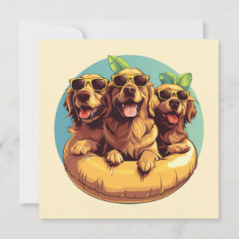 Golden Retriever Dogs Summer Pool Floats