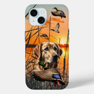 Golden Retriever Duck Hunting iPhone Tough Funda