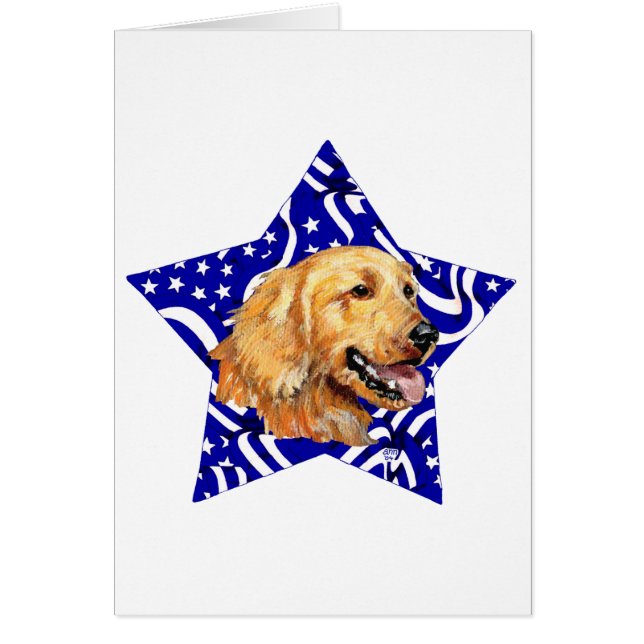 Golden Retriever Estrella Azul (Frente)