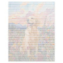 Golden Retriever - Hoja de texto de 8,5" x 11"