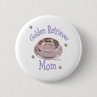 Golden Retriever Mom - Botón