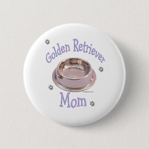 Golden Retriever Mom - Botón