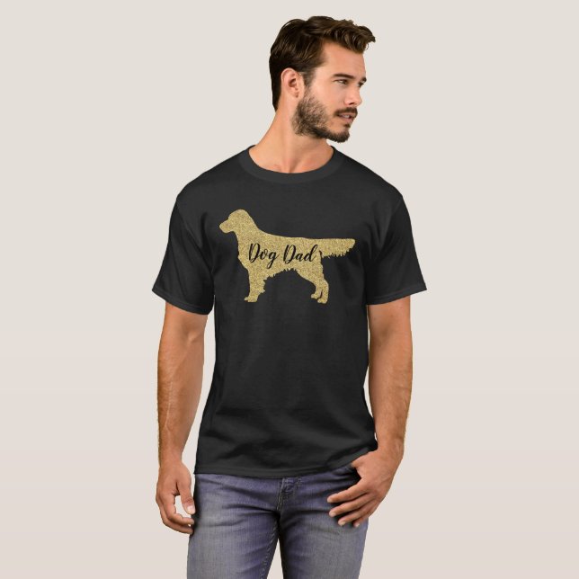 Golden Retriever Purpurina Gold | Camiseta de Dog  (Anverso completo)