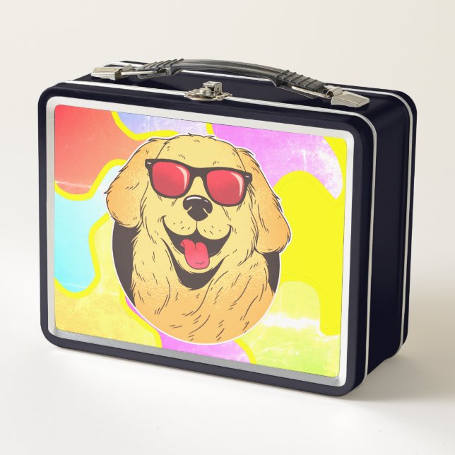 Golden Retriever Sungafas Summertime Styling Dog (Anverso)