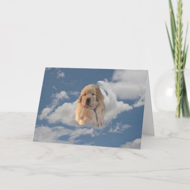 Golden Retriever Tiene Una Tarjeta De Cumpleaños C (Anverso)