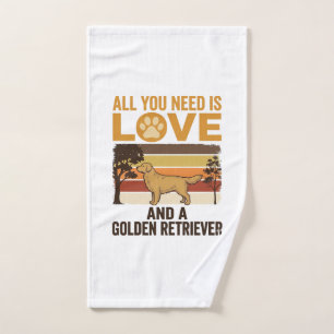Golden Retriever Todo lo que necesitas es amor Vin