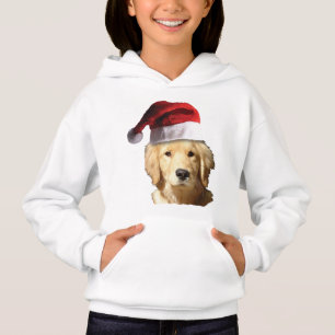 Golden Retriever vistiendo un Gorra de Santa Claus