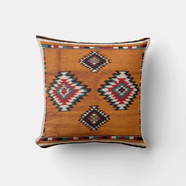 Golden Sunburst" almohadas amarillas de Kilim (Anverso)