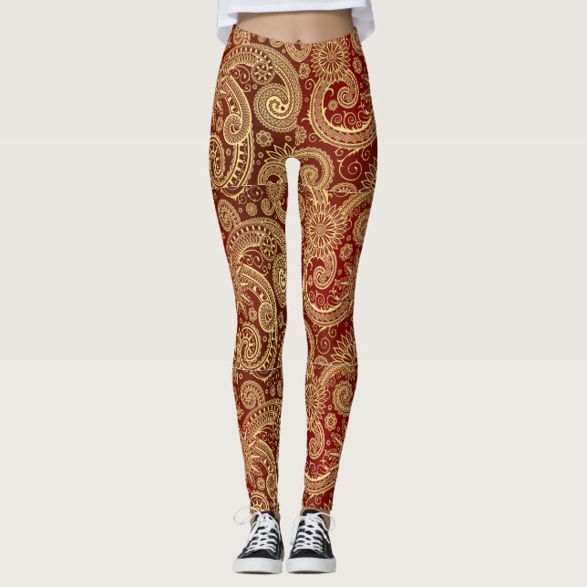 Golden Swirls Leggings (Anverso)