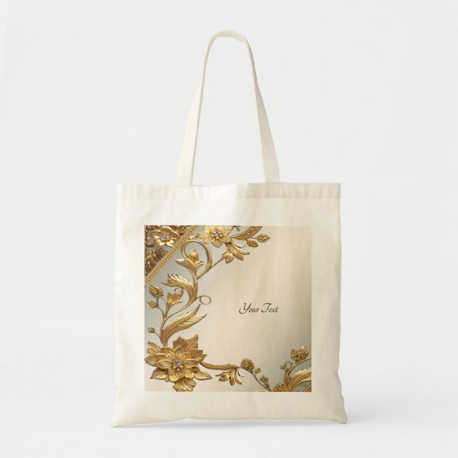 Golden Wavy deja la bolsa de la toga floral (Frente)