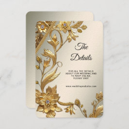 Golden Wavy deja tarjeta de gabinete con detalles 