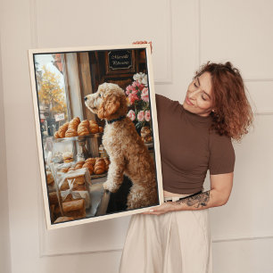 Goldendoodle en arte de panadería francesa