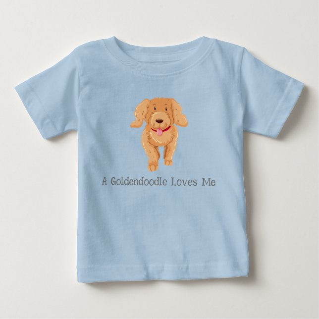 Goldendoodle me ama la camisa de un bebé (Anverso)