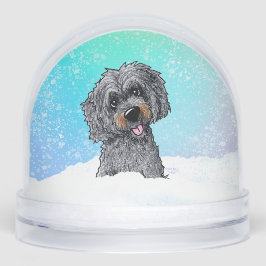 Goldendoodle negro y marrón 