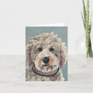 Goldendoodle Pintado a mano en lienzo