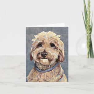 Goldendoodle Pintado a mano en lienzo