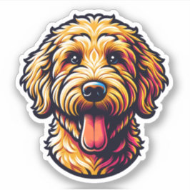 Goldendoodle Vinyl Dog Pegatina
