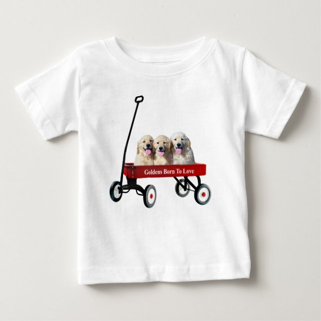 Goldens en camisa unisex del niño del carro (Anverso)