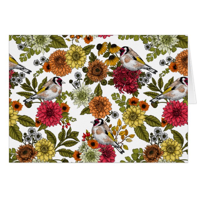 Goldfinches en el jardín (Anverso (Horizontal))