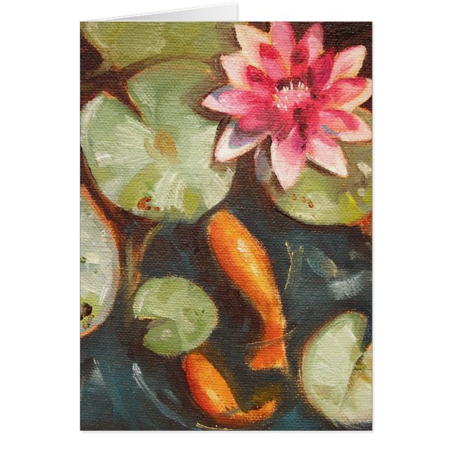 Goldfish Koi Pond Water Lilies (Frente)
