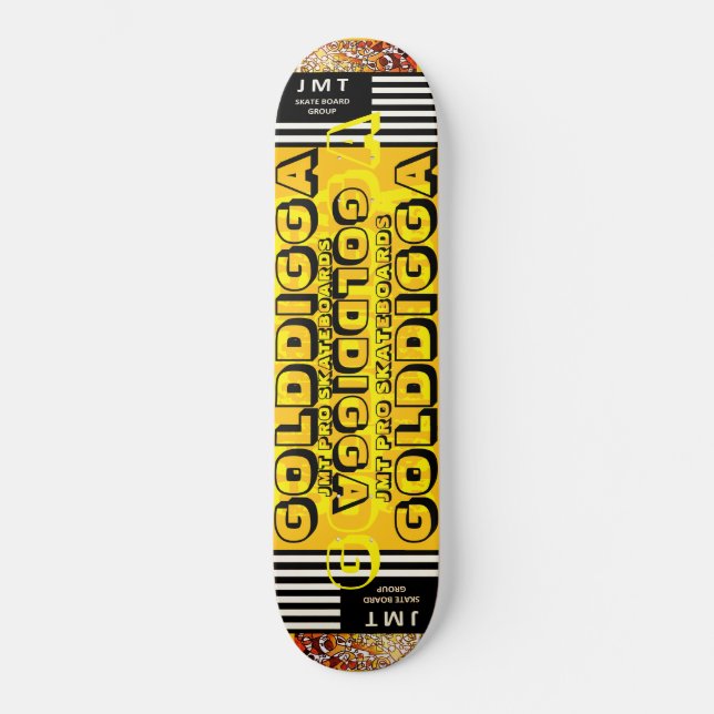 GOLDIGGA. Monopatín (Anverso)