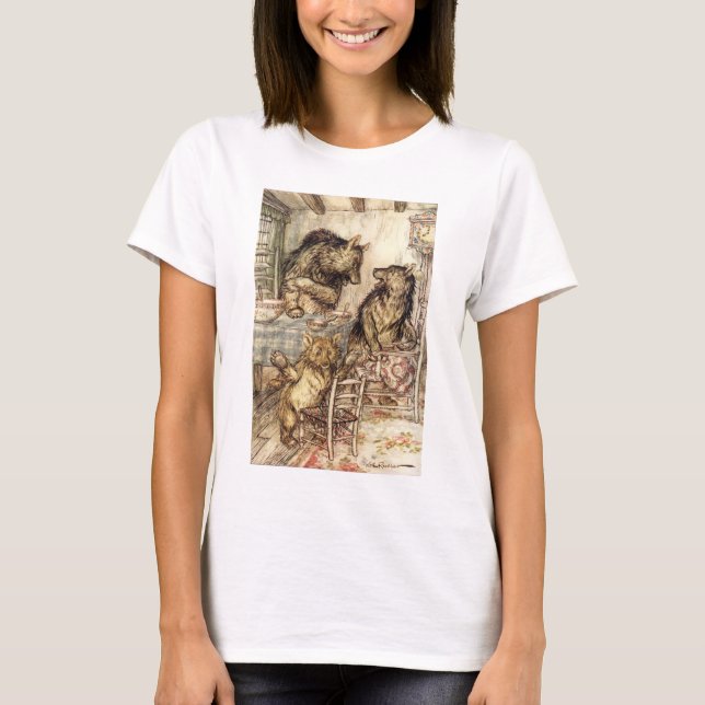 Goldilocks y la camiseta de tres osos (Anverso)