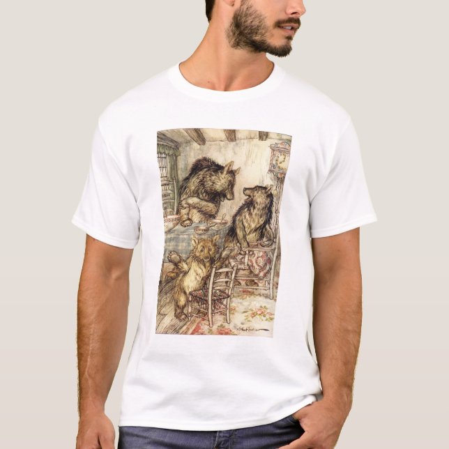 Goldilocks y la camiseta de tres osos (Anverso)