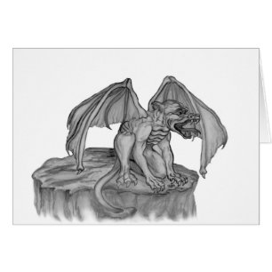 GOLEM - Diseño en blanco y negro de Gargoyle