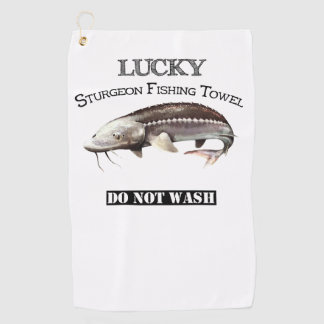 Golf Afortunada Toalla De Pesca De Sturgeon