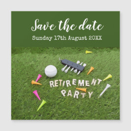 Golf Ahorra la fecha fiesta de retiro Golf en verd