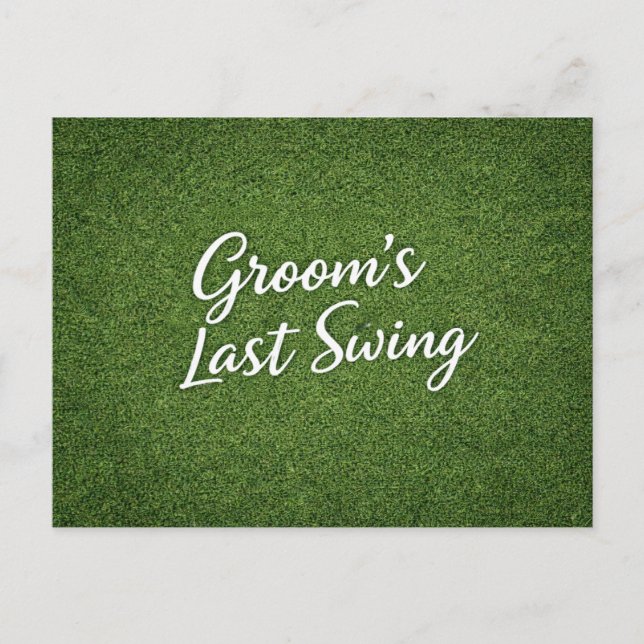 Golf Bachelor Par-Tee Tema de Invitación de Golf | (Anverso)