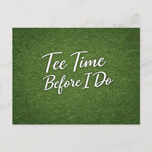 Golf Bachelor Par-Tee Tema de Invitación de Golf | (Anverso)