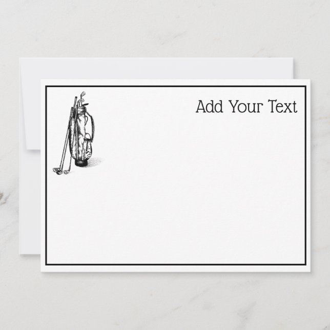 Golf Bag Clubes de golf Negro (Anverso)