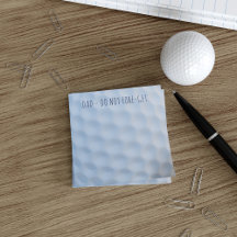 Golf Ball Dimples Post Personalizado que nota