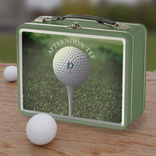 Golf Ball Monograma Tarde Tee Golfing