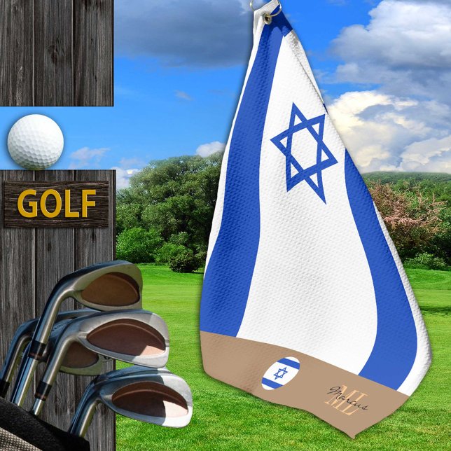 Golf Bandera israelí e Israel monogramado / toalla de g (Subido por el creador)