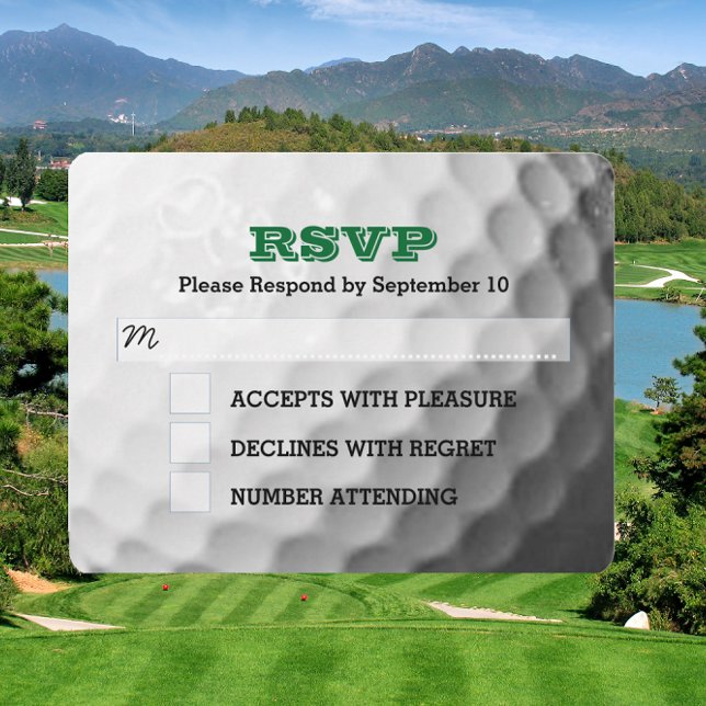 Golf Bar Mitzvah RSVP Card (Subido por el creador)