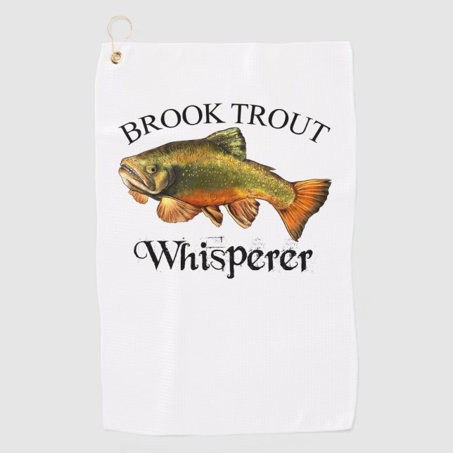 Golf Brook Trout Whisperer Toalla de Pesca Ligera (Anverso)