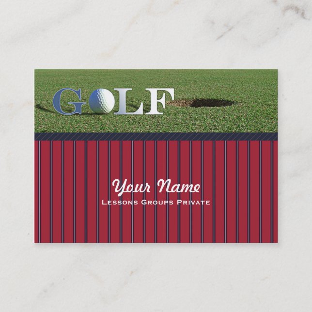 Golf - Business, tarjeta de programación (Anverso)