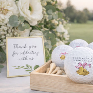 Golf 'Campanas de Boda & Pelotas de Golf' Regalo de Fav