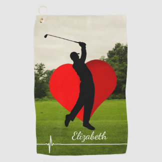Golf Collage de fotos familiar personalizado Toalla de 