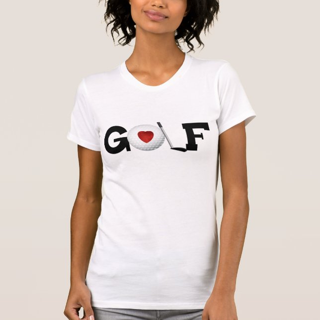 Golf con la camiseta de la pelota de golf (Anverso)