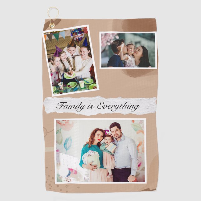 Golf con la mejor toalla familiar (Anverso)