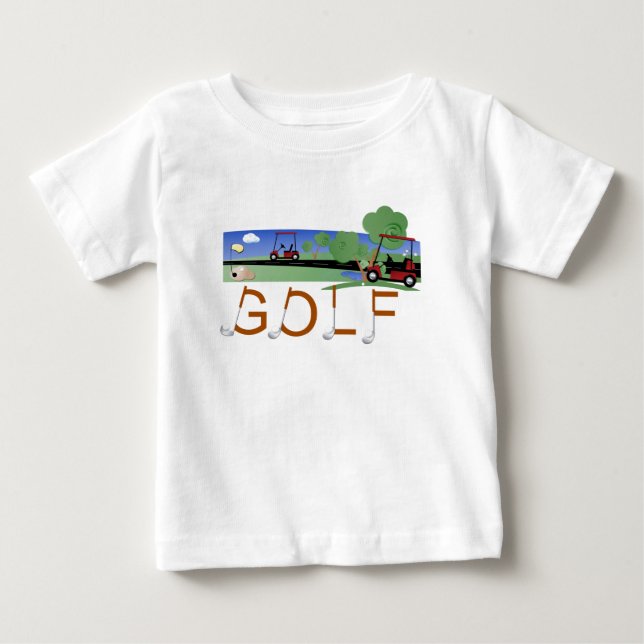 Golf con las camisetas y los regalos de los carros (Anverso)