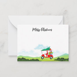 Golf con nombre Feliz Navidad Nota Santa Claus