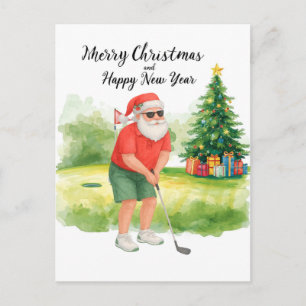Golf con tema de Navidad para golfista en el campo